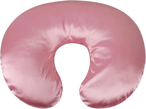 Satin Nursing Pillow Cover Set 2 Pack Ultra Soft Silk Compatible with Boppy Pillow for Breastfeeding Pillow Protect for Baby Hair and Skin Grey & Pink in Kuwait