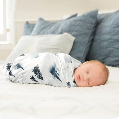 Baby Blankets Super Soft Stretchy Jersey Knit Swaddle Blanket for Baby Girls and Boys, Double Layer Receiving Blankets 34 x 44 Extra Large for Swaddling, Deer Pattern in Saudi Arabia