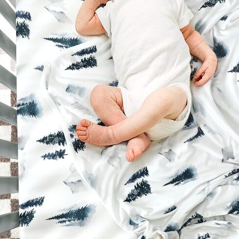 Baby Blankets Super Soft Stretchy Jersey Knit Swaddle Blanket for Baby Girls and Boys, Double Layer Receiving Blankets 34 x 44 Extra Large for Swaddling, Deer Pattern in Saudi Arabia