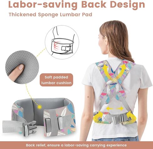 SERAPHY Baby Carrier with Pocket, 4-in-1 Breathable Infant Carrier Newborn to Toddler, Adjustable Multi-Position Baby Sling for Babies 3-36M (15-35lbs)-Pink in Saudi Arabia