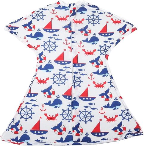 SleepingBaby Zipadee-Zip Baby Swaddling Blanket 4-8 Months - Transition Swaddle with Zipper Convenience - Nautical Boy, S in Saudi Arabia
