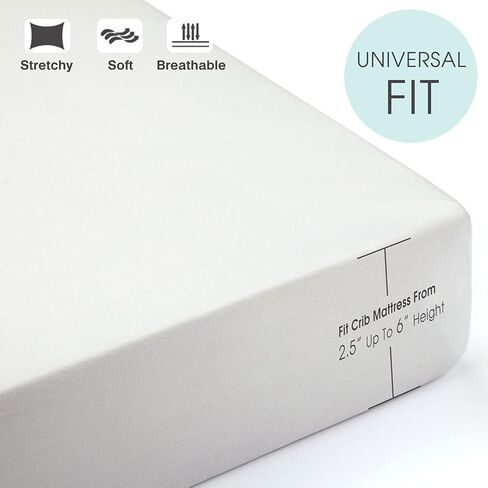 GRSSDER Stretch Ultra Soft Jersey Knit Fitted Crib Sheets Set 2 Pack，Fit All Standard Crib Mattress Pads Safe and Snug, Crib Fitted Sheet for Girls, Beautiful Blush Pink Floral and Cute Animals Print in Kuwait