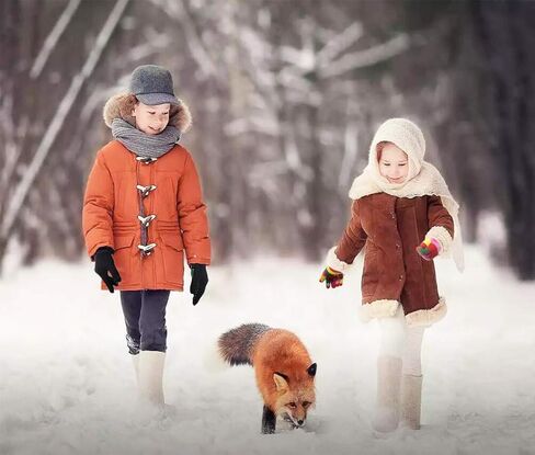 قفازات الأطفال، قفازات سحرية قابلة للتمدد 8 أزواج، قفاز شتوي محبوك للأطفال مضاد للانزلاق بأصابع كاملة للأولاد والبنات in Kuwait