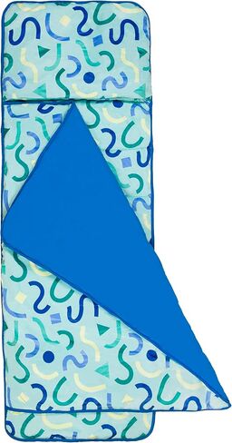 Wildkin Kids Plush Nap Mat for Toddler Boys and Girls, Best Plush Nap Mat for Kids, Perfect for Daycare & Preschool Nap Mats, Features an Attached Blanket, Soft and Cozy Material in Kuwait