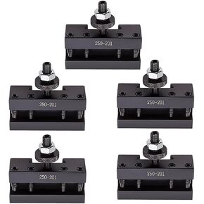 maXpeedingrods 250-201 BXA #1 Quick Change Turning & Facing Lathe Tool Post Holders (Set of 5), for BXA Tool Posts 250-200 or 250-222