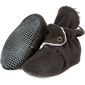Ella Bonna Fleece Baby Booties, Warm Cozy Baby Slippers, Stay On Sock Shoes, Easy to Put on, Unisex Baby Gifts, Non-Slip Adjustable Newborn Boots for Boys and Girls, Infant Months