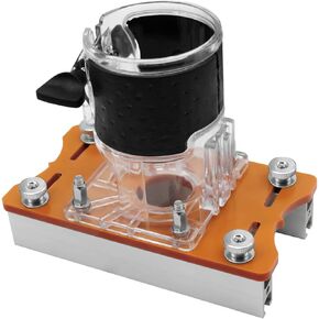 Wood Trimmer Router Base, 2 in 1 Compact Wood Palm Router Base Router Slotting Bracket for Carbinet Closet Furniture, Suitable for Inside Diameter 65mm Trimming Machine