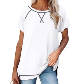 Aokosor Summer Tops for Women Casual 2024 Loose Fitting Outfits Workout