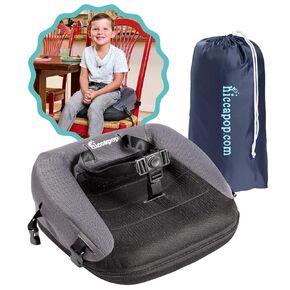 hiccapop NeoBoost Inflatable Toddler Booster Seat for Dining Table – Portable, Quick-Inflate Design – Anti-Slip Base, Secure Straps, Easy-Clean – Perfect for Home & Travel