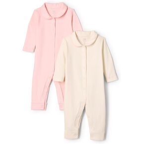 Amazon Essentials x Sofia Grainge Unisex Babies' Sleep and Play Bodysuit, Pack of 2