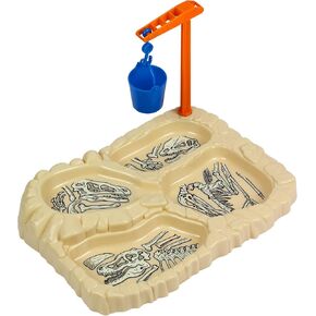 Funwares T-Rex Excavation Plate Engaging Kids' Dinnerware Set: Durable, 4-Section Divided Plate, Ideal for Picky Eaters, Educational Mealtime, Easy Cleaning, Gift for Toddlers