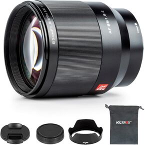 VILTROX 85mm f/1.8 F1.8 STM Auto Focus Full Frame Lens for Nikon Z-Mount Camera Z50/Z5/Z6/Z6 II/Z7/Z7 II