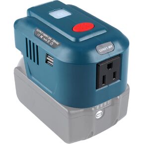 for Makita Powered Inverter Generator 150W for Makita Battery DC 18v to 110v AC Output, Portable Power Source USB Charger Adapter, for Makita Power Station with LED Light