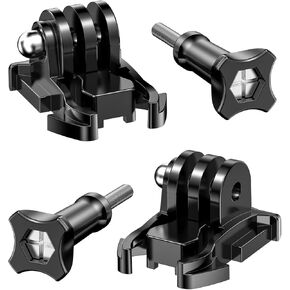 2 Pieces Quick Release Buckle Clip Basic Base Mount with Thumb Screw for GoPro Hero 10, 9, 8, 7, 6, 5, 4, Session, 3+, 3, 2, 1, Hero (2018), DJI Osmo Action, AKASO, SJCAM, Yi Cameras (WG-1)