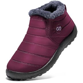 DUOYANGJIASHA Womens Snow Boots Winter Shoes Warm Fur Lined Ankle Booties Waterproof Comfortable Boots for Women