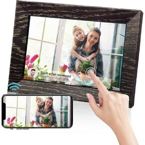 Digital Picture Frame 8 Inch Digital Photo Frame WiFi, 1280x800 IPS HD Touch Screen Smart Frame, 16GB Storage, Auto-Rotate, Wall Mountable, Share Photos/Videos Instantly via Uhale App from Anywhere