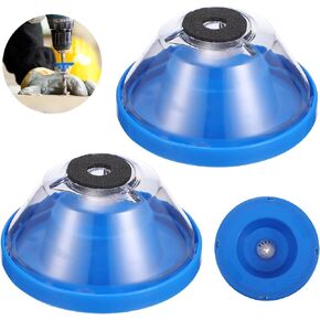 ss sunsbell 2pcs الحفر الكهربائية جامع الغبار، الحفر جامع الغبار للمطرقة الكهربائية والحفر، وعاء الغبار الصامت غسالة ثقب رأى الغبار الماسك، البلاستيك الأزرق جهاز الحفر الكهربائي الغبار in Kuwait