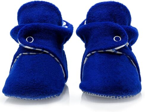 Ella Bonna Fleece Baby Booties, Warm Cozy Baby Slippers, Stay On Sock Shoes, Easy to Put on, Unisex Baby Gifts, Non-Slip Adjustable Newborn Boots for Boys and Girls, Infant Months in Kuwait