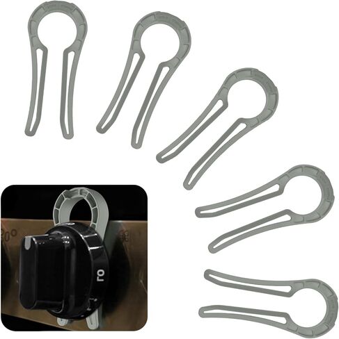 Gas Stove Knob Lock, Baby Proof Oven Knobs Covers Lock for Child Safety (5 Pack) Black… in Kuwait