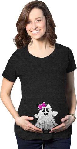 Funny Maternity Halloween T Shirts Cute Pregnancy T Shirts with Pumpkins Ghosts Bats and More in Saudi Arabia