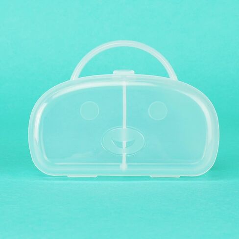Accmor Pacifier Case, Pacifier Holder Can Storage 2 Pacifiers, Baby Pacifier Holder Case Container for Travel, BPA Free, Transparent in Saudi Arabia