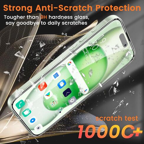 4+4 Pack Privacy Screen Protector for iPhone 15 Pro 6.1-Inch with 4 Pack Camera Lens Protector, Anti Spy Tempered Glass Film 9H Hardness Case Friendly in Saudi Arabia