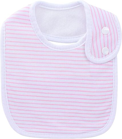 Hakochia Baby Bibs Organic Cotton Super Soft and Absorbent With Adjustable Snap for Baby Boys and Girls in Kuwait