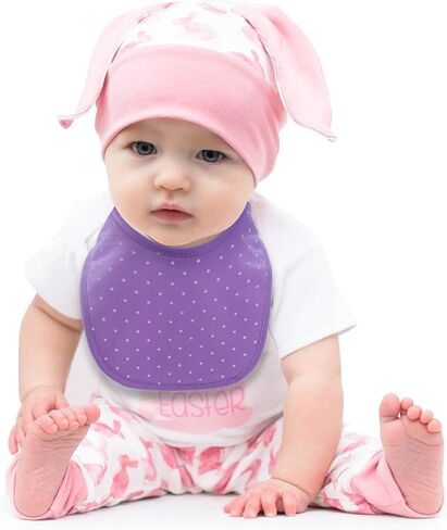 Hakochia Waterproof Baby Bibs Organic Cotton Super Soft and Absorbent With Adjustable Snap for Baby Boys and Girls in Saudi Arabia