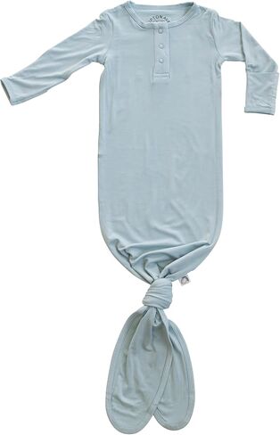Knotted Gown Baby Newborn, Viscose derived from Bamboo, Infant Sleeper with Mittens, Baby Girl, Baby Boy, in Saudi Arabia