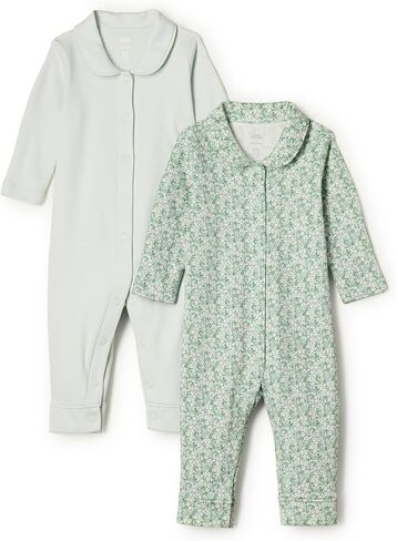 Amazon Essentials x Sofia Grainge Unisex Babies' Sleep and Play Bodysuit, Pack of 2 in Saudi Arabia