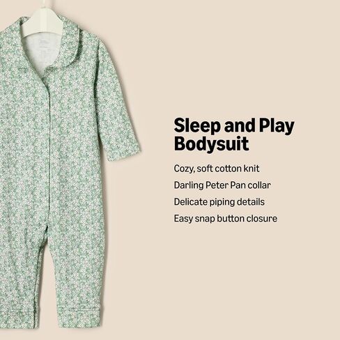 Amazon Essentials x Sofia Grainge Unisex Babies' Sleep and Play Bodysuit, Pack of 2 in Saudi Arabia