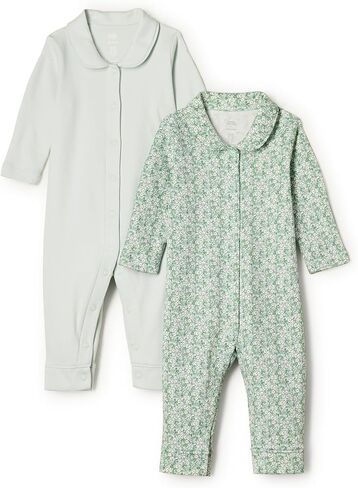 Amazon Essentials x Sofia Grainge Unisex Babies' Sleep and Play Bodysuit, Pack of 2 in Saudi Arabia