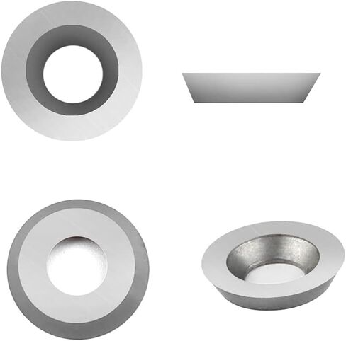 12mm(1/2 inch) Round Carbide Inserts for woodturning, R12 X 2.5mm Indexable carbide cutter fits For DIY Woodworking Lathe Wood Turning Finisher Hollower Tools, Ci3, 10pcs in Saudi Arabia
