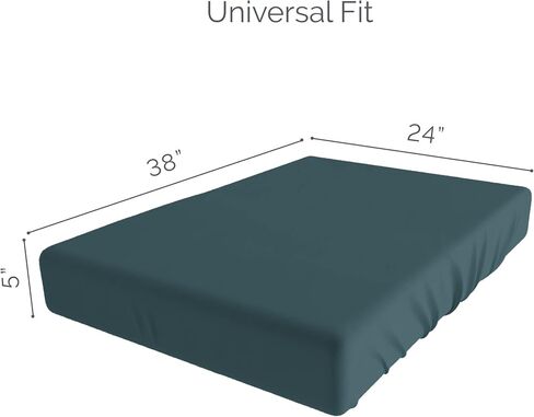Natemia Fitted Pack and Play Sheet - 100% Organic Cotton - for Standard Size Playard, Pack n Play, and Mini Crib Mattress - Ultra Soft, Thick & Stretchy Jersey Knit Cotton in Saudi Arabia
