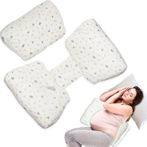 Pregnancy Pillows for Sleeping, Large Maternity Body Pillow Support for Back, Legs, Belly of Pregnant Women, Detachable and Adjustable, with Large Adjustable Pillow and Pillow Cover in Kuwait