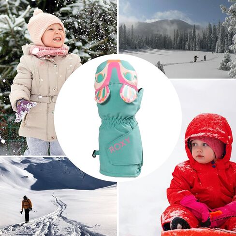 Roxy Baby Girl's Snows Up Waterproof Snowboard/Ski Mittens - WarmFlight Insulation, DryFlight Waterproofing, Durable Design in Saudi Arabia