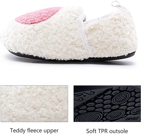 COVS Smile Face Slippers Kids Toddler Slippers for Boys Girls Slippers Toddler House Shoes Non-Slip TPR Soft Sole Kids Slippers Home Socks Shoes in Kuwait
