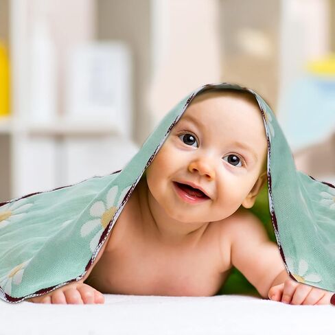 6 قطع من أقمشة تجشؤ الأطفال من الموسلين من Newwiee، مناشف تجشؤ سميكة للرضع، 6 طبقات ماصة، منشفة ناعمة للتسنين لحديثي الولادة، 20 × 10 بوصة (لون جديد، نمط بسيط)، SE-Newwiee-464907 in Kuwait