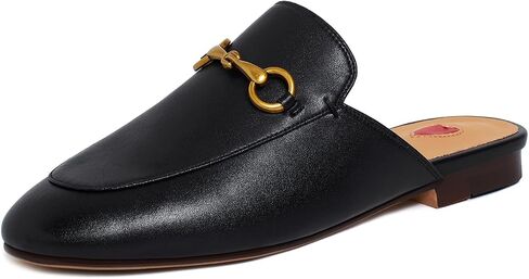 Vertundy Women's Mules Low Heel Flats Leather Slip On Backless Sandals for Girls Lady Work Slides in Saudi Arabia