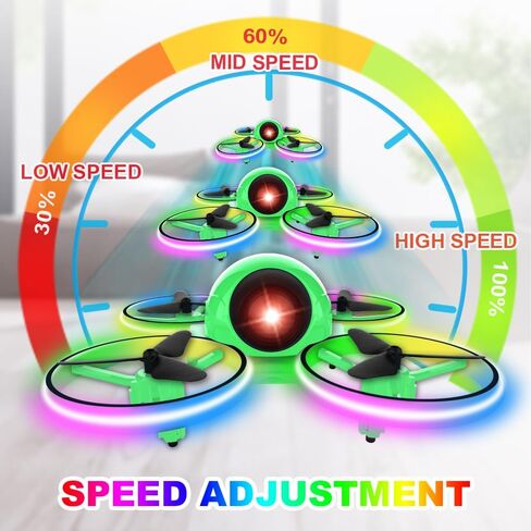 Dwi Dowellin Mini Drone for Kids, 4.9 Inch Small Flying Toys Drones with LED Light One Key Take Off Spin Flips RC Mini Drones Nano Quadcopter Long Flight Time Drones for Beginners and Adults, Blue in Saudi Arabia