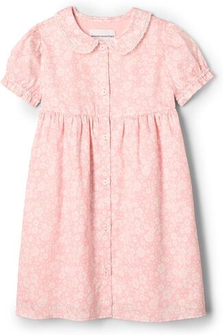 Amazon Essentials x Sofia Grainge Toddler and Baby Girls' Cotton Sateen Dress with Collar in Saudi Arabia
