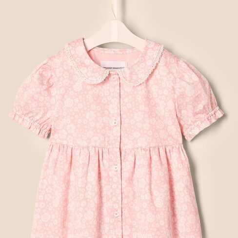 Amazon Essentials x Sofia Grainge Toddler and Baby Girls' Cotton Sateen Dress with Collar in Saudi Arabia