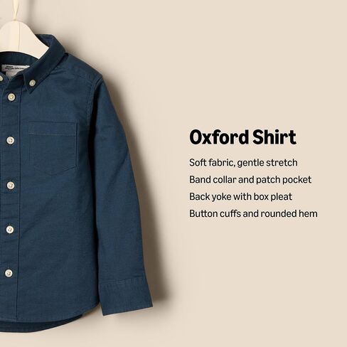 Amazon Essentials x Sofia Grainge Toddlers and Baby Boys' Stretch Oxford Collar Shirt in Saudi Arabia