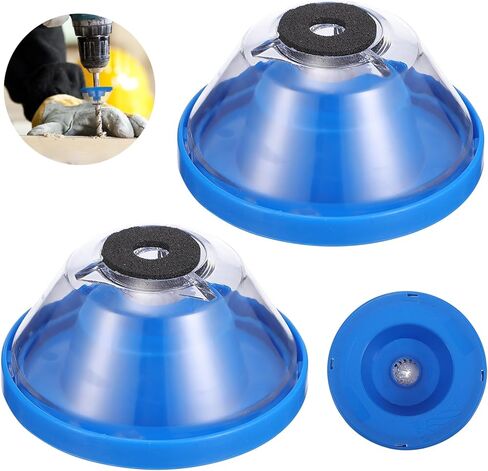 ss sunsbell 2pcs الحفر الكهربائية جامع الغبار، الحفر جامع الغبار للمطرقة الكهربائية والحفر، وعاء الغبار الصامت غسالة ثقب رأى الغبار الماسك، البلاستيك الأزرق جهاز الحفر الكهربائي الغبار in Kuwait