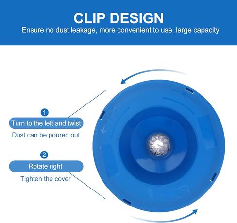 ss sunsbell 2pcs الحفر الكهربائية جامع الغبار، الحفر جامع الغبار للمطرقة الكهربائية والحفر، وعاء الغبار الصامت غسالة ثقب رأى الغبار الماسك، البلاستيك الأزرق جهاز الحفر الكهربائي الغبار in Kuwait