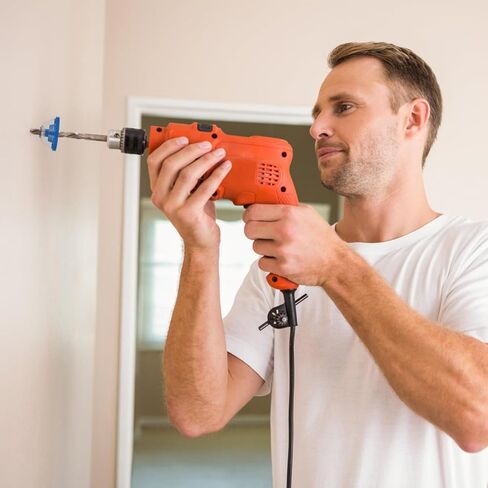 ss sunsbell 2pcs الحفر الكهربائية جامع الغبار، الحفر جامع الغبار للمطرقة الكهربائية والحفر، وعاء الغبار الصامت غسالة ثقب رأى الغبار الماسك، البلاستيك الأزرق جهاز الحفر الكهربائي الغبار in Kuwait