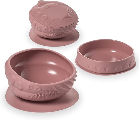 Miniware Sensory Baby Bowl - Sage - Silicone Bowls for baby to Combine Mealtime with Sensory Development - 100% Food Grade Silicone Baby Bowls - BPA Free, Non-Toxic Todddler Bowls in Kuwait