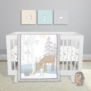 مجموعة مفروشات سرير الأطفال المكونة من 4 قطع من Sammy & Lou Tiara Princess للفتيات، تتضمن لحافًا وملاءة سرير مناسبة وتنورة سرير ولعبة قطيفة in Kuwait