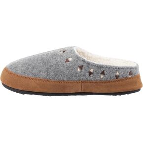 Acorn Womens Slipper with Berber Lining, Suede Siding and Durable Non-Slip Indoor/Outdoor Sole