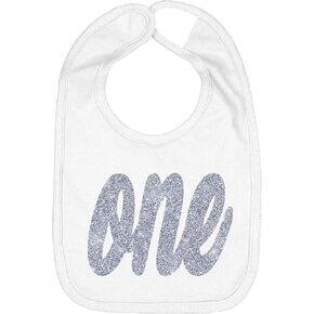 Aiden's Corner Handmade Cute Baby Boy Girl 1st Birthday One Silver Gold First Smash Cake Bibs